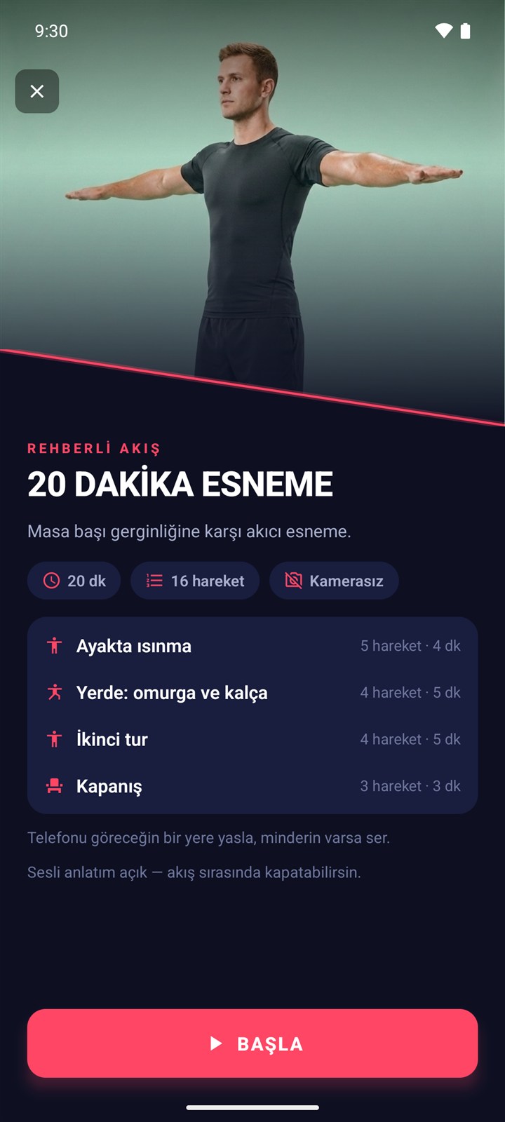BNK Fit rehberli akış ekranı